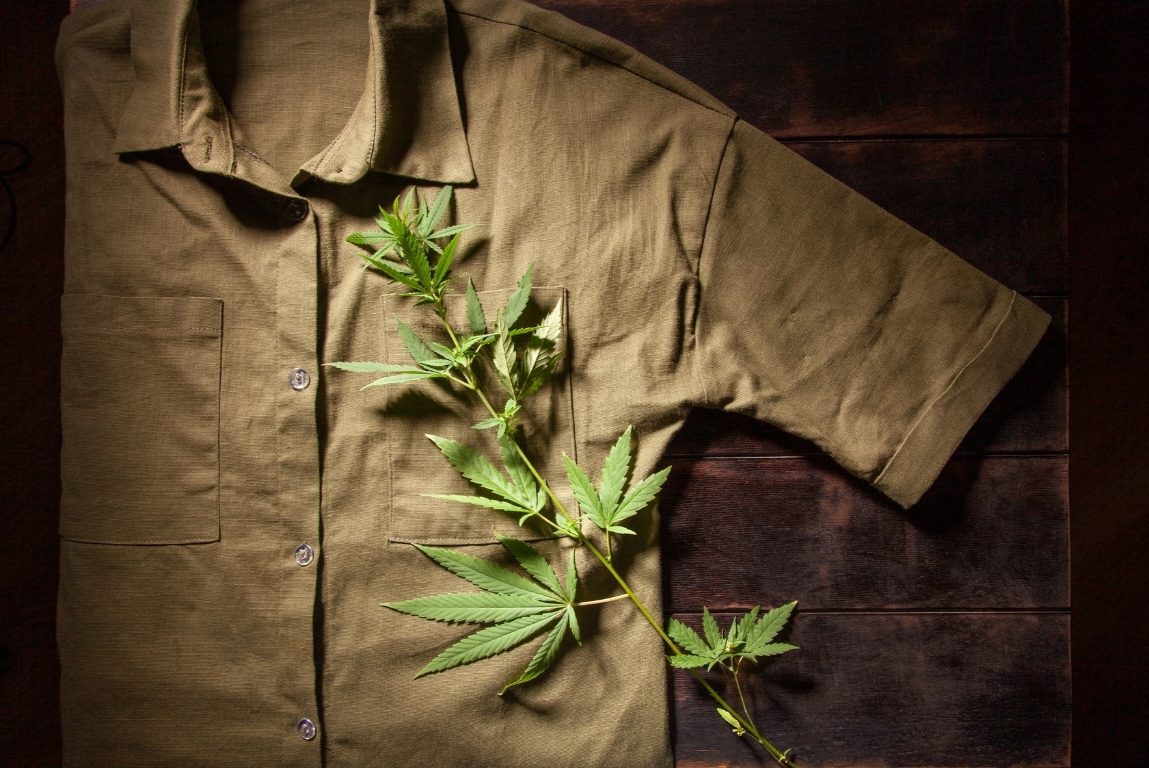 Hemp Shirt with Leaf