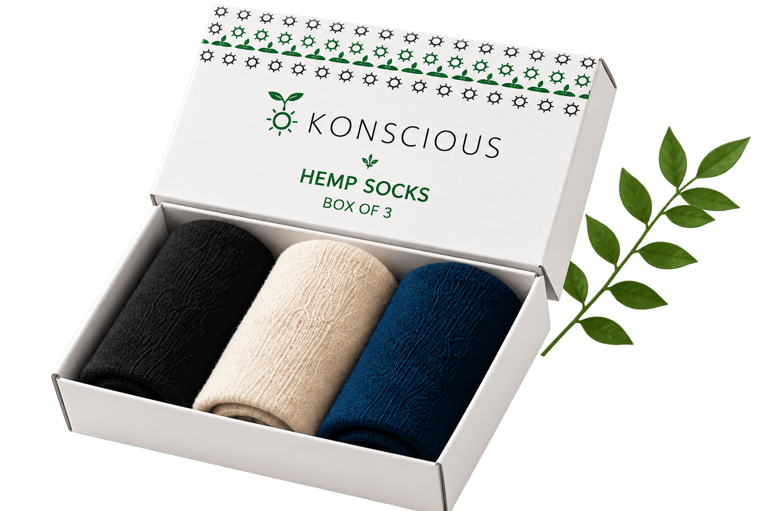 Hemp Socks - Box of 3